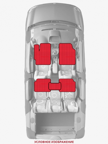 ЭВА коврики «Queen Lux» стандарт для Dodge Monaco (2G)